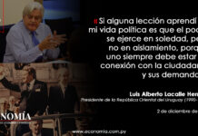 Lacalle Herrera: El poder se ejerce en soledad pero sin perder conexión con el pueblo